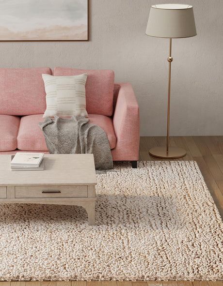 Taupe 7' 10 x 10' Haka Deluxe Shag Rectangle Area Rug Thick Soft Touch Fluffy & Plush Shaggy Pile Hand Woven New Zealand Wool Carpet for Sale at Rug Engine