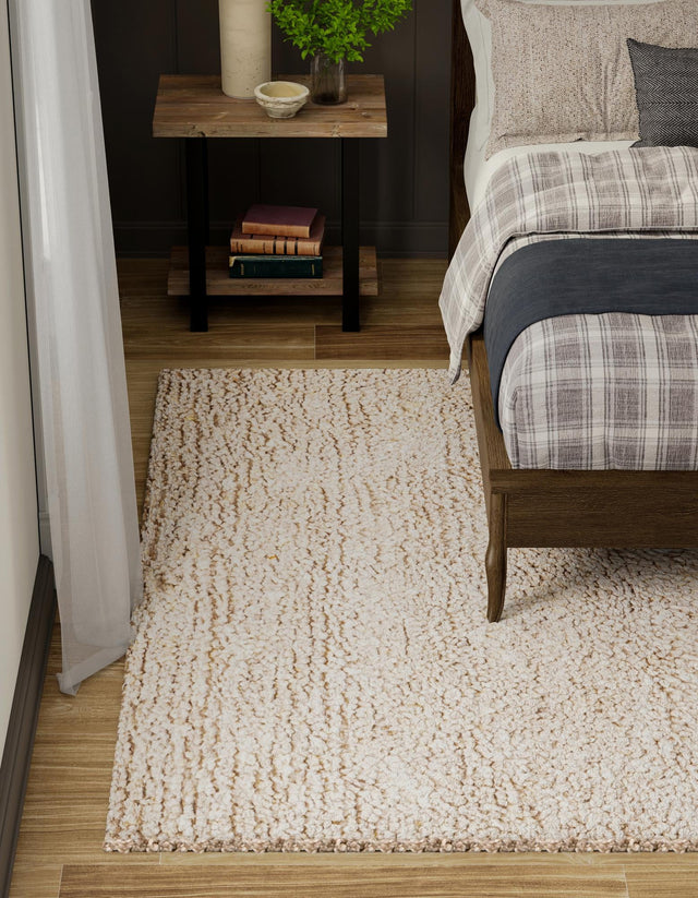 Taupe 2' x 3' 1 Haka Deluxe Shag Rectangle Area Rug Thick Soft Touch Fluffy & Plush Shaggy Pile Hand Woven New Zealand Wool Carpet for Sale at Rug Engine