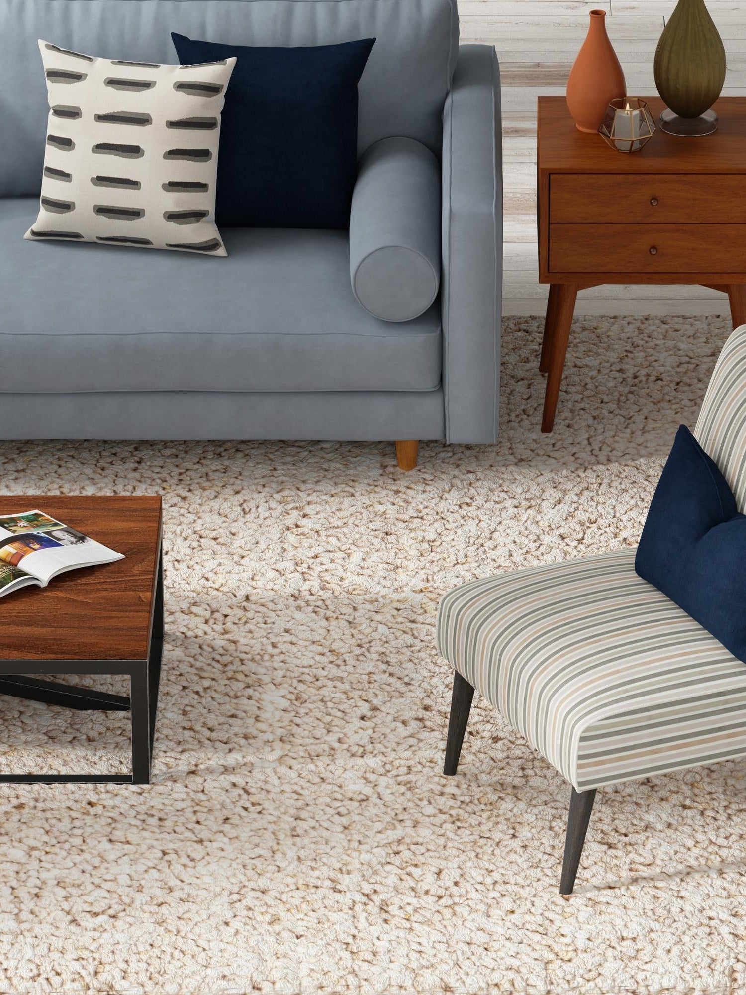 Taupe 2' x 3' 1 Haka Deluxe Shag Rectangle Area Rug Thick Soft Touch Fluffy & Plush Shaggy Pile Hand Woven New Zealand Wool Carpet for Sale at Rug Engine
