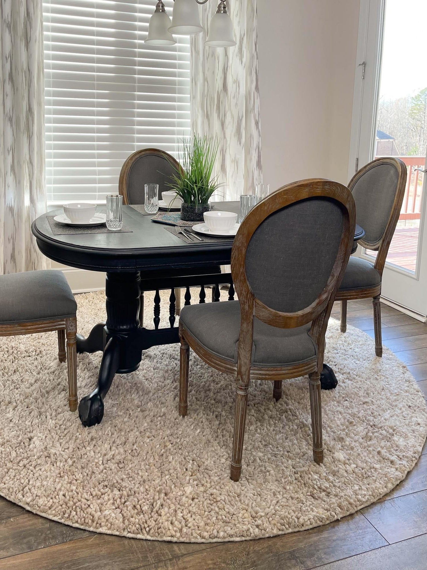 Taupe 3' 1 x 3' 1 Haka Deluxe Shag Round Area Rug Thick Soft Touch Fluffy & Plush Shaggy Pile Hand Woven New Zealand Wool Carpet for Sale at Rug Engine