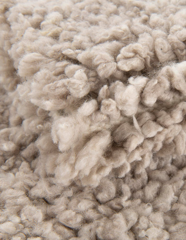 Taupe 2' x 4' 1 Haka Deluxe Shag Runner Area Rug Thick Soft Touch Fluffy & Plush Shaggy Pile Hand Woven New Zealand Wool Carpet for Sale at Rug Engine