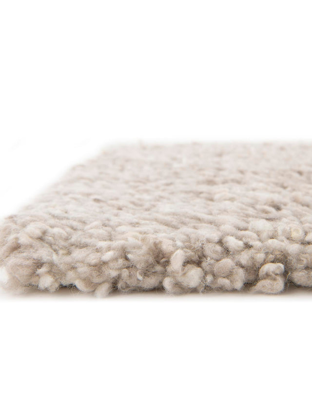 Taupe 2' x 4' 1 Haka Deluxe Shag Runner Area Rug Thick Soft Touch Fluffy & Plush Shaggy Pile Hand Woven New Zealand Wool Carpet for Sale at Rug Engine