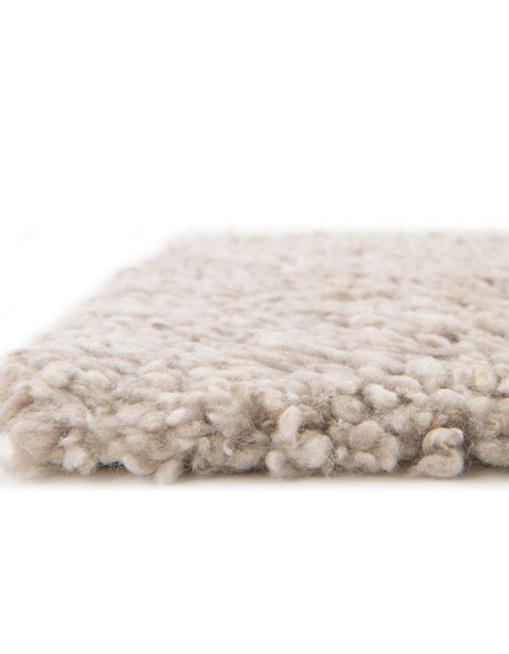Taupe 10' x 10' Haka Deluxe Shag Square Area Rug Thick Soft Touch Fluffy & Plush Shaggy Pile Hand Woven New Zealand Wool Carpet for Sale at Rug Engine