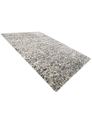Salt and Pepper 10' x 14' 1 Haka Deluxe Shag Rectangle Area Rug Thick Soft Touch Fluffy & Plush Shaggy Pile Hand Woven New Zealand Wool Carpet for Sale at Rug Engine
