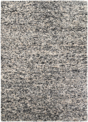 Salt and Pepper 10' x 14' 1 Haka Deluxe Shag Rectangle Area Rug Thick Soft Touch Fluffy & Plush Shaggy Pile Hand Woven New Zealand Wool Carpet for Sale at Rug Engine