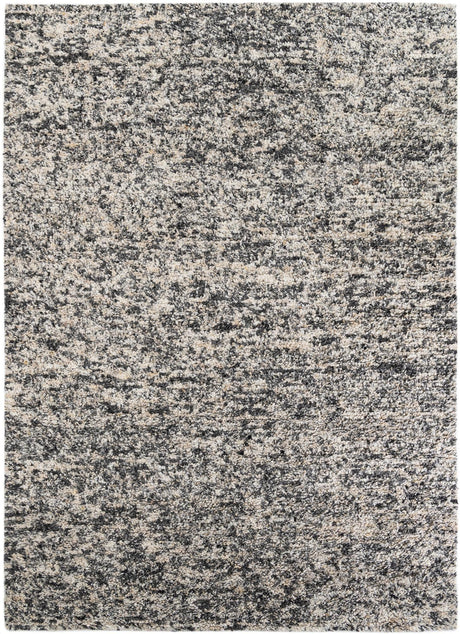 Salt and Pepper 10' x 14' 1 Haka Deluxe Shag Rectangle Area Rug Thick Soft Touch Fluffy & Plush Shaggy Pile Hand Woven New Zealand Wool Carpet for Sale at Rug Engine