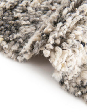 Salt and Pepper 6' 1 x 9' Haka Deluxe Shag Rectangle Area Rug Thick Soft Touch Fluffy & Plush Shaggy Pile Hand Woven New Zealand Wool Carpet for Sale at Rug Engine