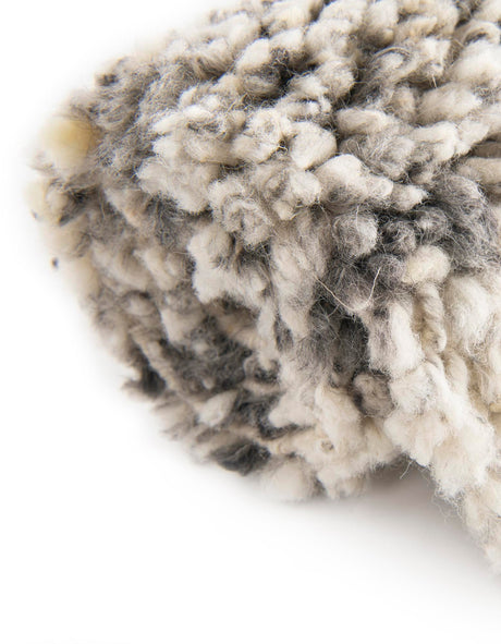 Salt and Pepper 10' x 14' 1 Haka Deluxe Shag Rectangle Area Rug Thick Soft Touch Fluffy & Plush Shaggy Pile Hand Woven New Zealand Wool Carpet for Sale at Rug Engine