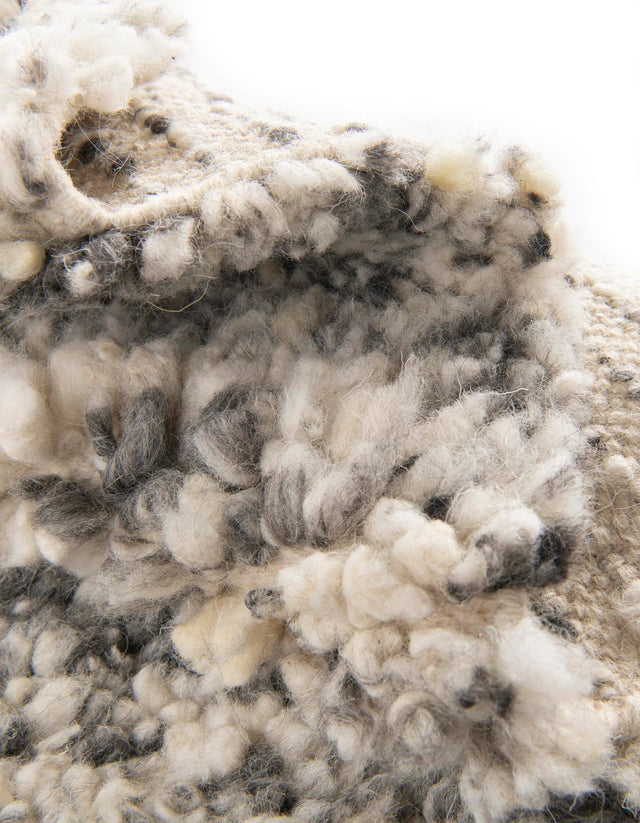 Salt and Pepper 10' x 14' 1 Haka Deluxe Shag Rectangle Area Rug Thick Soft Touch Fluffy & Plush Shaggy Pile Hand Woven New Zealand Wool Carpet for Sale at Rug Engine