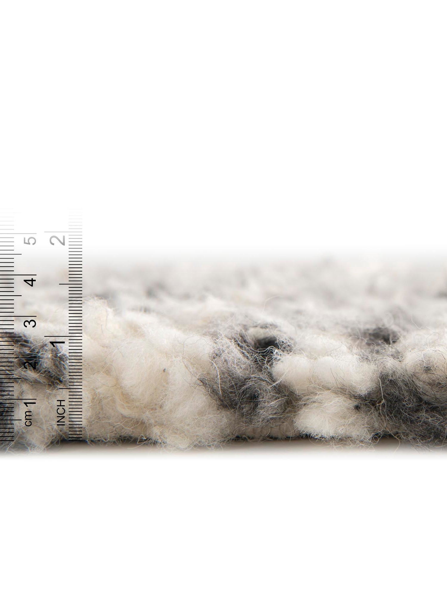 Salt and Pepper 7' 10 x 7' 10 Haka Deluxe Shag Square Area Rug Thick Soft Touch Fluffy & Plush Shaggy Pile Hand Woven New Zealand Wool Carpet for Sale at Rug Engine