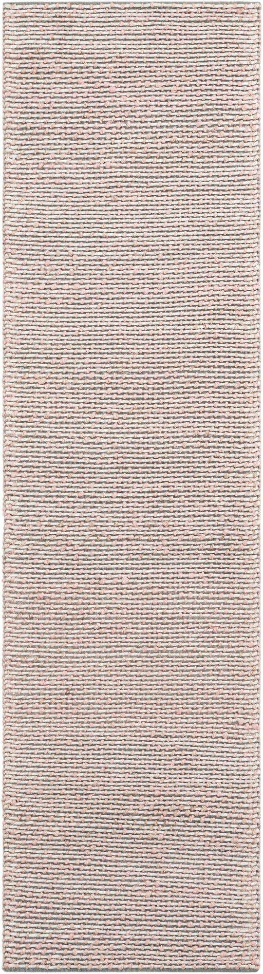 Pink and Gray 2' 7 x 10' Seaside Pearl Jute Runner Area Rug 60% Jute & 40% Wool All Natural Coastal Mood Carpet for Eco Friendly Home Interior Design for Sale at Rug Engine