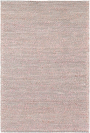 Pink and Gray 4' 1 x 6' 1 Seaside Pearl Jute Rectangle Area Rug 60% Jute & 40% Wool All Natural Coastal Mood Carpet for Eco Friendly Home Interior Design for Sale at Rug Engine