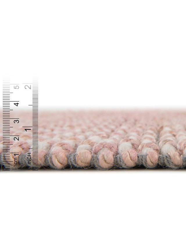 Pink and Gray 10' x 14' 1 Seaside Pearl Jute Rectangle Area Rug 60% Jute & 40% Wool All Natural Coastal Mood Carpet for Eco Friendly Home Interior Design for Sale at Rug Engine