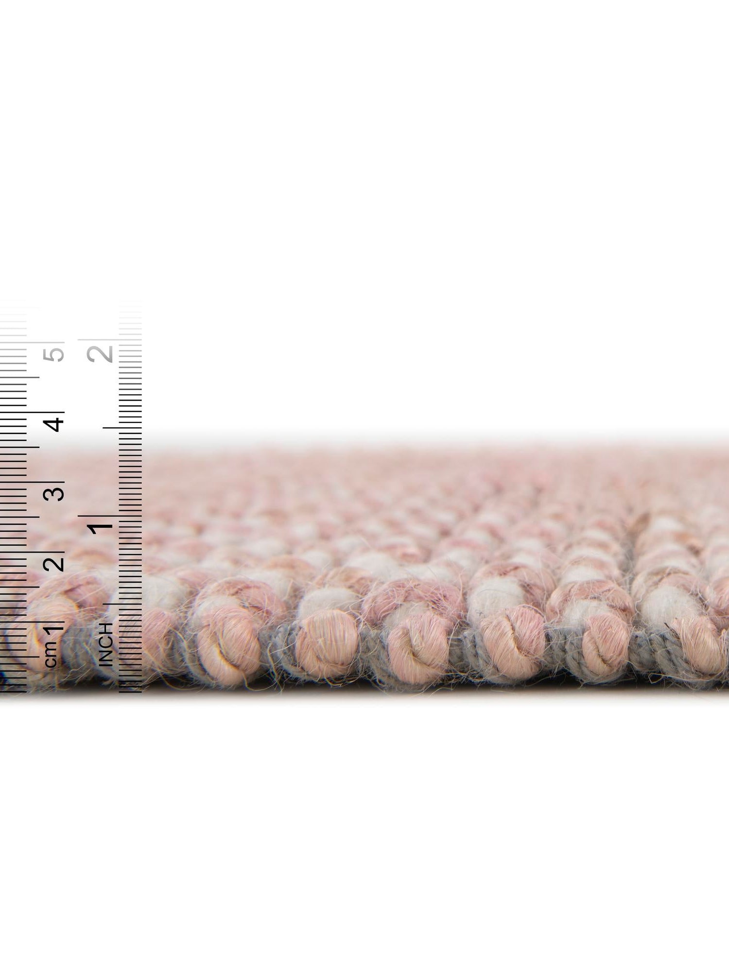 Pink and Gray 2' x 3' 1 Seaside Pearl Jute Rectangle Area Rug 60% Jute & 40% Wool All Natural Coastal Mood Carpet for Eco Friendly Home Interior Design for Sale at Rug Engine