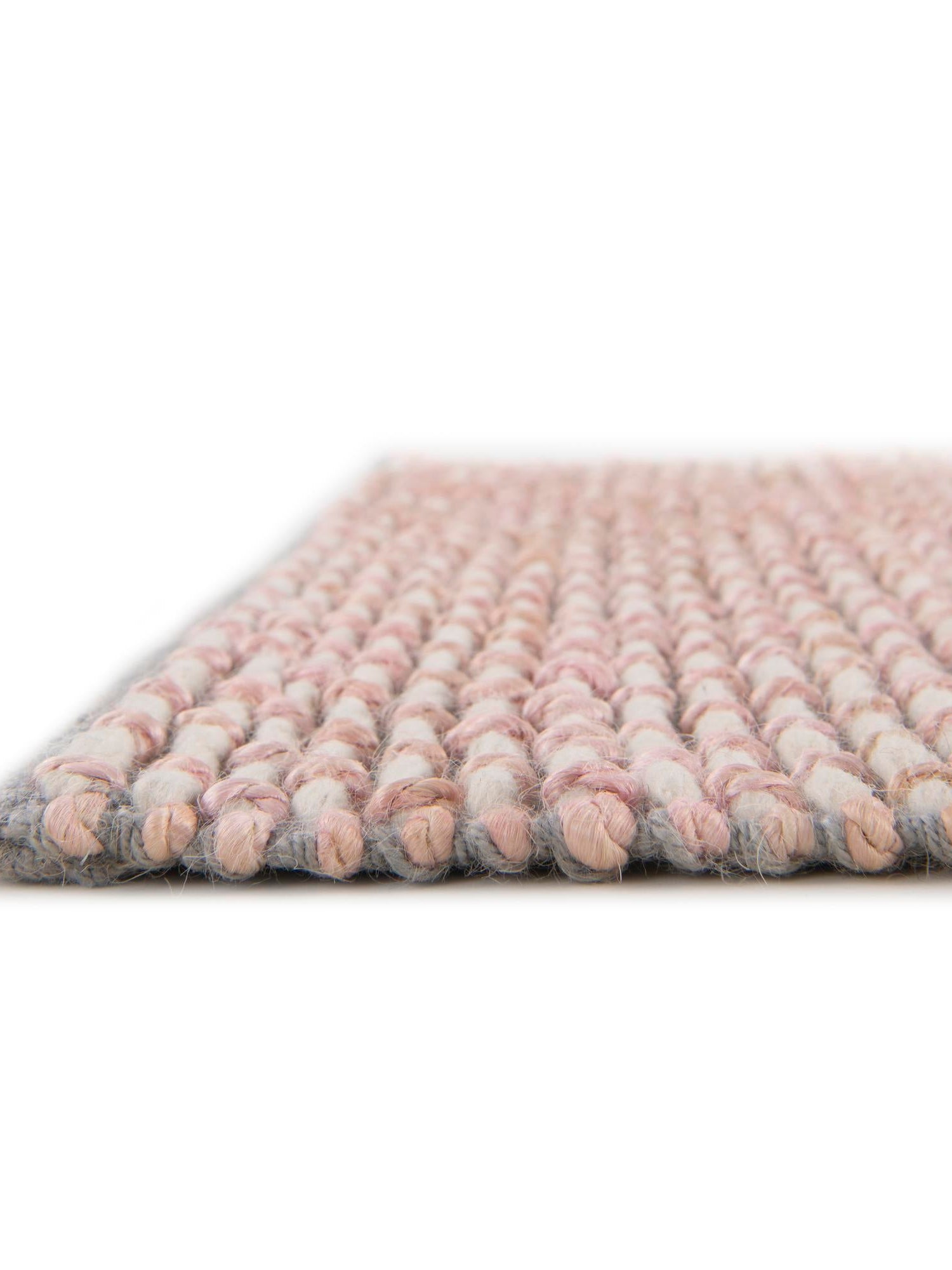 Pink and Gray 9' x 12' Seaside Pearl Jute Rectangle Area Rug 60% Jute & 40% Wool All Natural Coastal Mood Carpet for Eco Friendly Home Interior Design for Sale at Rug Engine