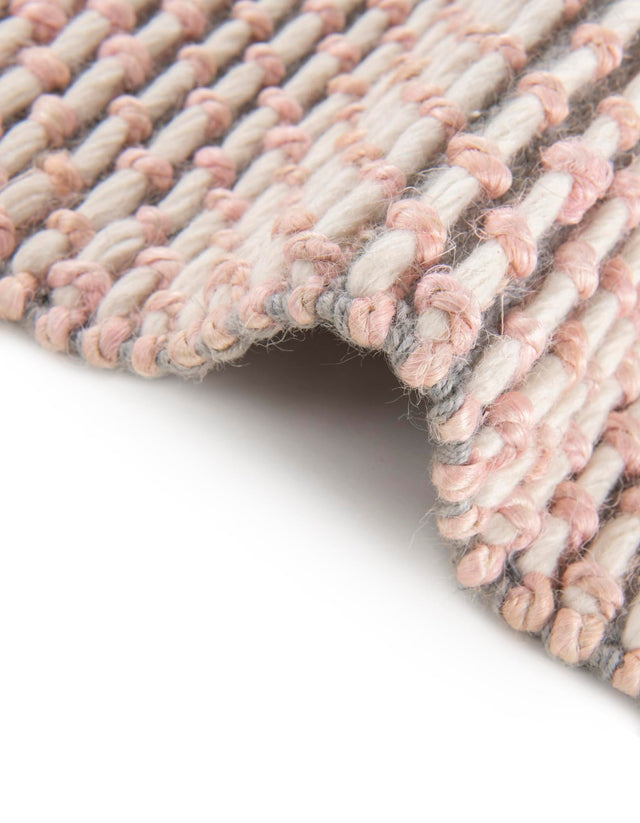 Pink and Gray 10' x 14' 1 Seaside Pearl Jute Rectangle Area Rug 60% Jute & 40% Wool All Natural Coastal Mood Carpet for Eco Friendly Home Interior Design for Sale at Rug Engine