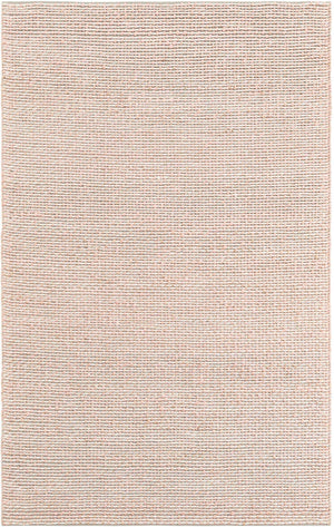 Pink and Gray 5' 1 x 8' Seaside Pearl Jute Rectangle Area Rug 60% Jute & 40% Wool All Natural Coastal Mood Carpet for Eco Friendly Home Interior Design for Sale at Rug Engine