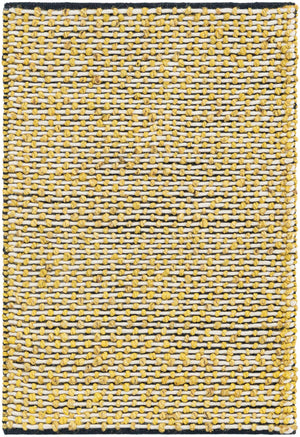 Yellow and Navy 2' x 3' 1 Seaside Pearl Jute Rectangle Area Rug 60% Jute & 40% Wool All Natural Coastal Mood Carpet for Eco Friendly Home Interior Design for Sale at Rug Engine