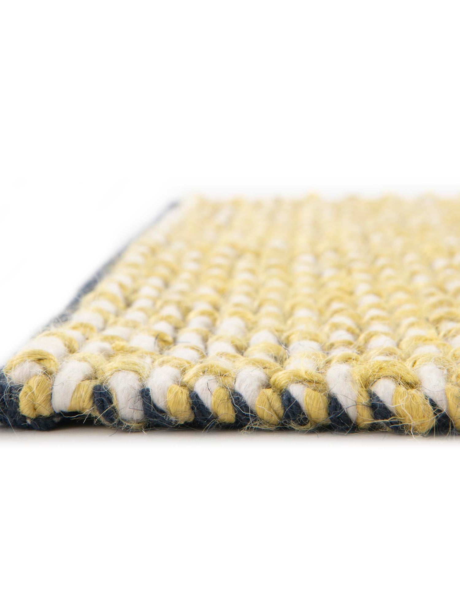 Yellow and Navy 10' x 14' 1 Seaside Pearl Jute Rectangle Area Rug 60% Jute & 40% Wool All Natural Coastal Mood Carpet for Eco Friendly Home Interior Design for Sale at Rug Engine