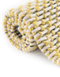 Yellow and Navy 7' 10 x 10' Seaside Pearl Jute Rectangle Area Rug 60% Jute & 40% Wool All Natural Coastal Mood Carpet for Eco Friendly Home Interior Design for Sale at Rug Engine