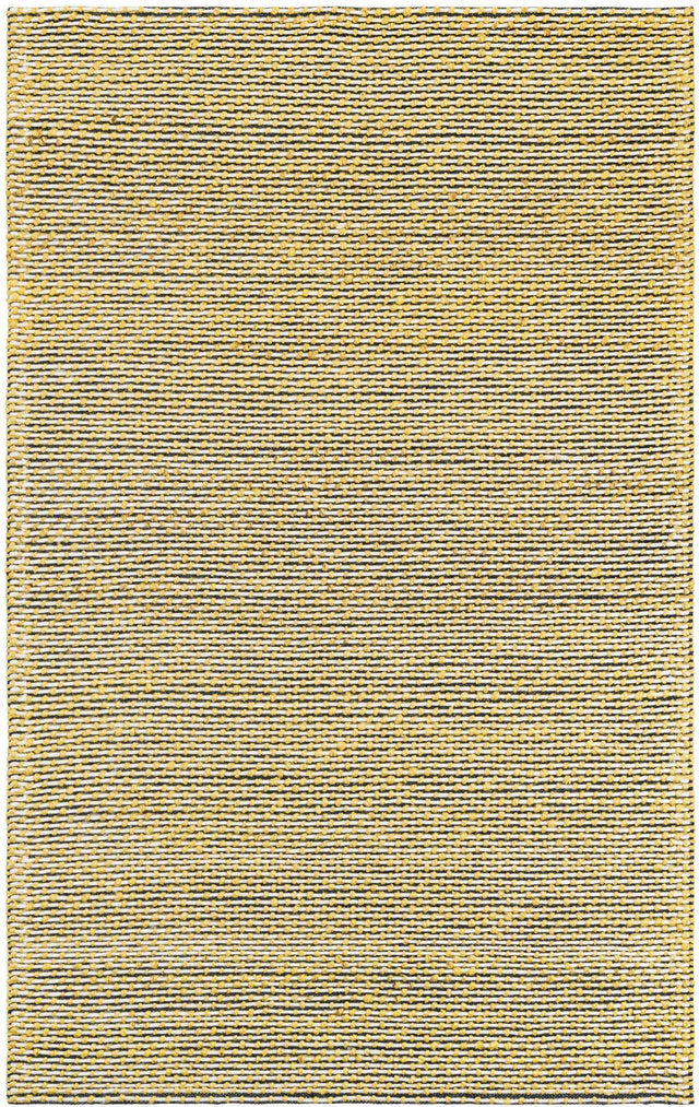 Yellow and Navy 5' 1 x 8' Seaside Pearl Jute Rectangle Area Rug 60% Jute & 40% Wool All Natural Coastal Mood Carpet for Eco Friendly Home Interior Design for Sale at Rug Engine