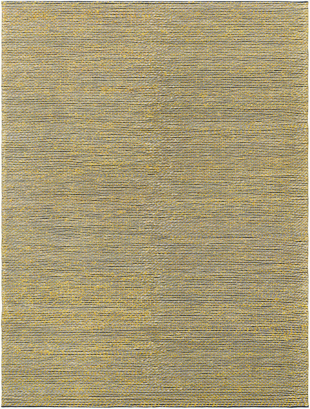 Yellow and Navy 9' x 12' Seaside Pearl Jute Rectangle Area Rug 60% Jute & 40% Wool All Natural Coastal Mood Carpet for Eco Friendly Home Interior Design for Sale at Rug Engine