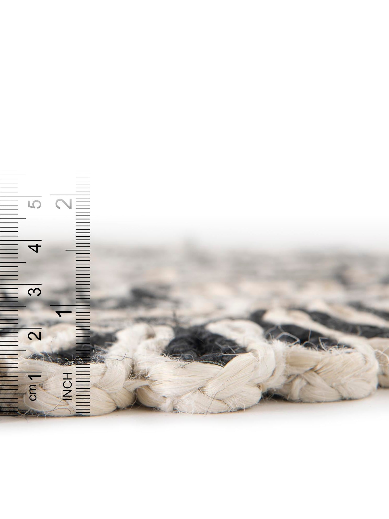 Black and White 3' 1 x 3' 1 Braided Jute Round Area Rug 100% Jute Hand Braided Natural Eco-Friendly Boho Style Carpet for Living Rooms Dining Office Space Dorms for Sale at Rug Engine