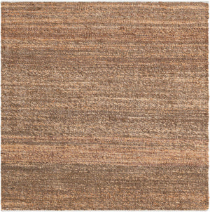Sepia Brown 4' 1 x 4' 1 Palm Beach Jute Square Area Rug All Natural Eco-Friendly Carpet for Modern Minimalist Interior Design Home Decorating for Sale at Rug Engine