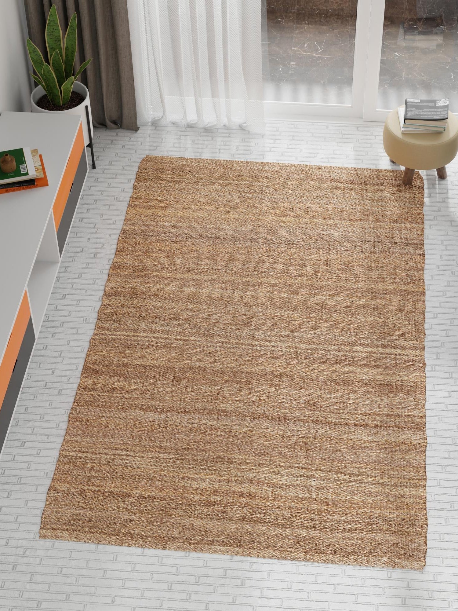 Sepia Brown 7' 10 x 10' Palm Beach Jute Rectangle Area Rug All Natural Eco-Friendly Carpet for Modern Minimalist Interior Design Home Decorating for Sale at Rug Engine