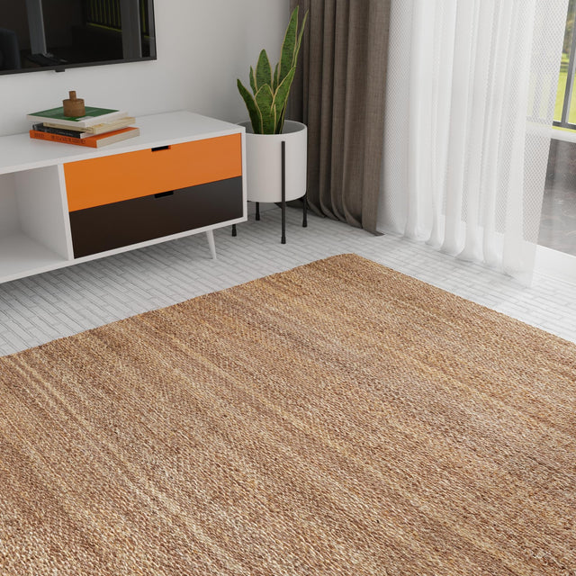 Sepia Brown 10' x 14' 1 Palm Beach Jute Rectangle Area Rug All Natural Eco-Friendly Carpet for Modern Minimalist Interior Design Home Decorating for Sale at Rug Engine