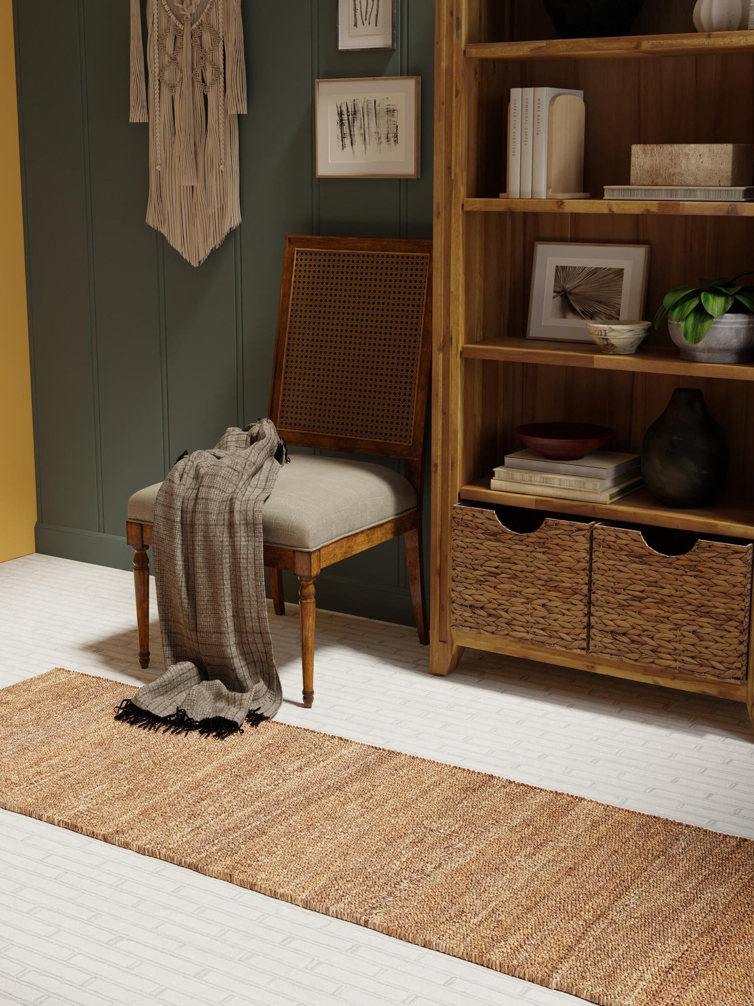 Sepia Brown 2' 7 x 12' Palm Beach Jute Runner Area Rug All Natural Eco-Friendly Carpet for Modern Minimalist Interior Design Home Decorating for Sale at Rug Engine