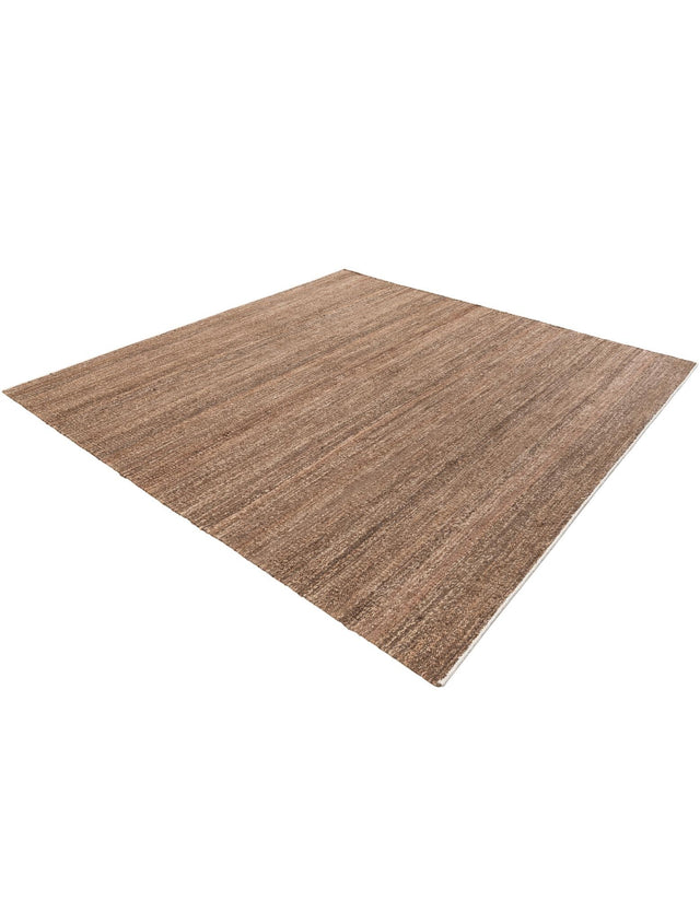 Sepia Brown 7' 10 x 7' 10 Palm Beach Jute Square Area Rug All Natural Eco-Friendly Carpet for Modern Minimalist Interior Design Home Decorating for Sale at Rug Engine