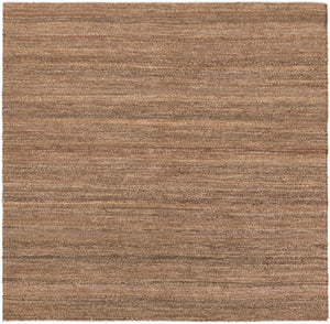 Sepia Brown 7' 10 x 7' 10 Palm Beach Jute Square Area Rug All Natural Eco-Friendly Carpet for Modern Minimalist Interior Design Home Decorating for Sale at Rug Engine