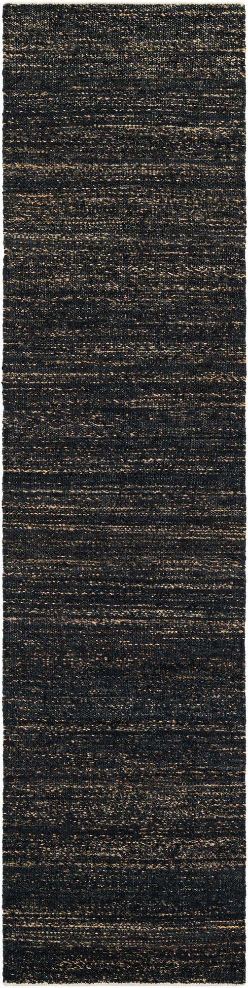 Midnight Denim Blue 2' 7 x 12' Palm Beach Jute Runner Area Rug All Natural Eco-Friendly Carpet for Modern Minimalist Interior Design Home Decorating for Sale at Rug Engine