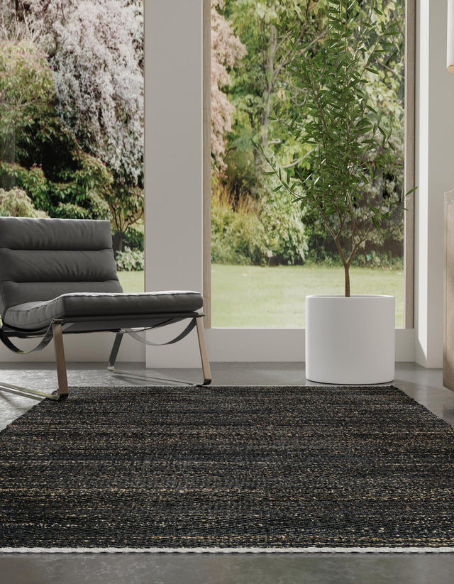 Midnight Denim Blue 2' 2 x 3' 1 Palm Beach Jute Rectangle Area Rug All Natural Eco-Friendly Carpet for Modern Minimalist Interior Design Home Decorating for Sale at Rug Engine