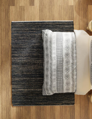 Midnight Denim Blue 5' 1 x 8' Palm Beach Jute Rectangle Area Rug All Natural Eco-Friendly Carpet for Modern Minimalist Interior Design Home Decorating for Sale at Rug Engine