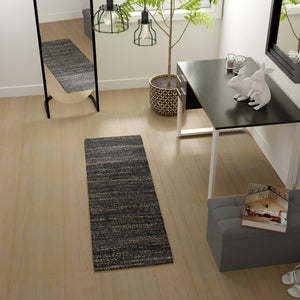 Midnight Denim Blue 2' x 6' 1 Palm Beach Jute Runner Area Rug All Natural Eco-Friendly Carpet for Modern Minimalist Interior Design Home Decorating for Sale at Rug Engine