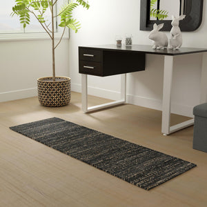 Midnight Denim Blue 2' x 6' 1 Palm Beach Jute Runner Area Rug All Natural Eco-Friendly Carpet for Modern Minimalist Interior Design Home Decorating for Sale at Rug Engine
