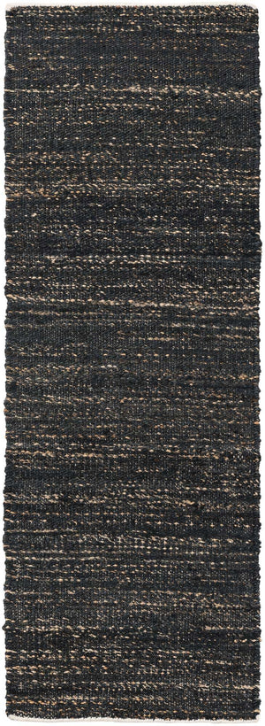 Midnight Denim Blue 2' x 6' 1 Palm Beach Jute Runner Area Rug All Natural Eco-Friendly Carpet for Modern Minimalist Interior Design Home Decorating for Sale at Rug Engine