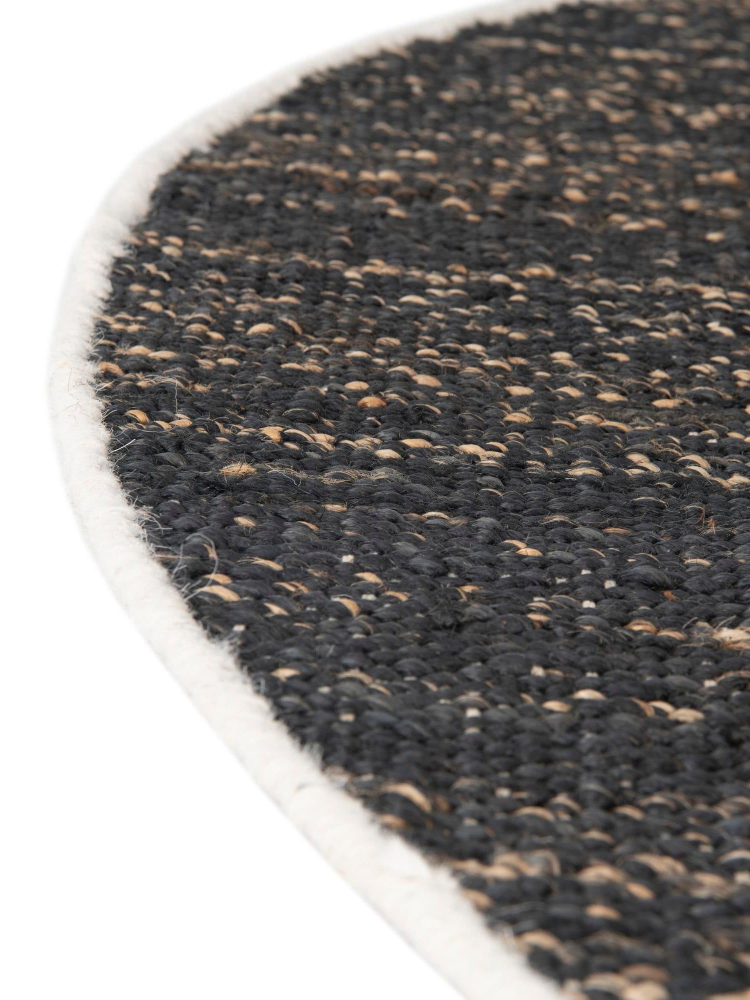 Midnight Denim Blue 5' 3 x 5' 3 Palm Beach Jute Round Area Rug All Natural Eco-Friendly Carpet for Modern Minimalist Interior Design Home Decorating for Sale at Rug Engine