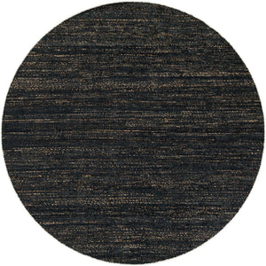 Midnight Denim Blue 7' 10 x 7' 10 Palm Beach Jute Round Area Rug All Natural Eco-Friendly Carpet for Modern Minimalist Interior Design Home Decorating for Sale at Rug Engine