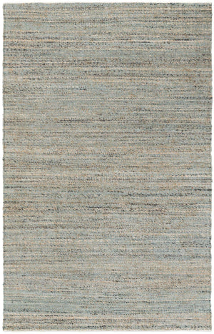 Seaglass Blue 5' 1 x 8' Palm Beach Jute Rectangle Area Rug All Natural Eco-Friendly Carpet for Modern Minimalist Interior Design Home Decorating for Sale at Rug Engine