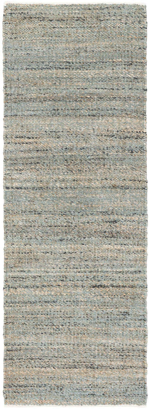 Seaglass Blue 2' x 6' 1 Palm Beach Jute Runner Area Rug All Natural Eco-Friendly Carpet for Modern Minimalist Interior Design Home Decorating for Sale at Rug Engine
