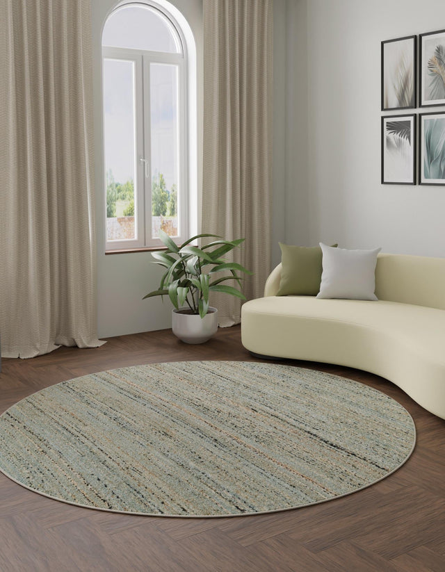 Seaglass Blue 3' 1 x 3' 1 Palm Beach Jute Round Area Rug All Natural Eco-Friendly Carpet for Modern Minimalist Interior Design Home Decorating for Sale at Rug Engine