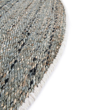 Seaglass Blue 3' 1 x 3' 1 Palm Beach Jute Round Area Rug All Natural Eco-Friendly Carpet for Modern Minimalist Interior Design Home Decorating for Sale at Rug Engine