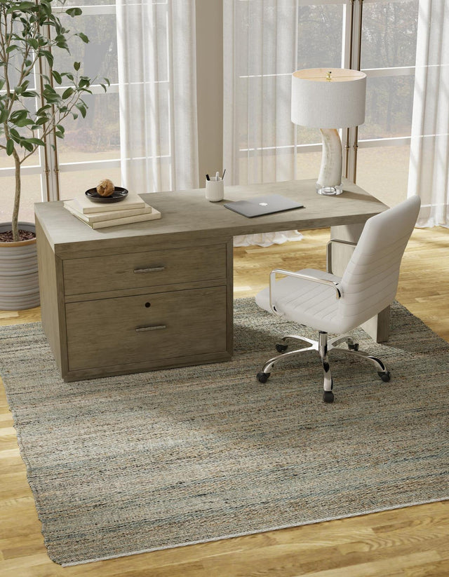 Seaglass Blue 7' 10 x 7' 10 Palm Beach Jute Square Area Rug All Natural Eco-Friendly Carpet for Modern Minimalist Interior Design Home Decorating for Sale at Rug Engine