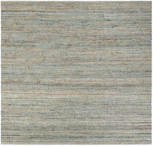 Seaglass Blue 7' 10 x 7' 10 Palm Beach Jute Square Area Rug All Natural Eco-Friendly Carpet for Modern Minimalist Interior Design Home Decorating for Sale at Rug Engine