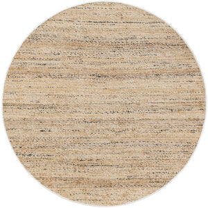 Palomino Ivory 5' 3 x 5' 3 Palm Beach Jute Round Area Rug All Natural Eco-Friendly Carpet for Modern Minimalist Interior Design Home Decorating for Sale at Rug Engine