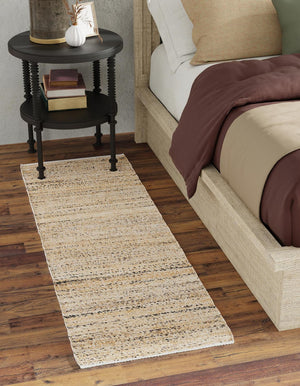 Palomino Ivory 2' 7 x 12' Palm Beach Jute Runner Area Rug All Natural Eco-Friendly Carpet for Modern Minimalist Interior Design Home Decorating for Sale at Rug Engine