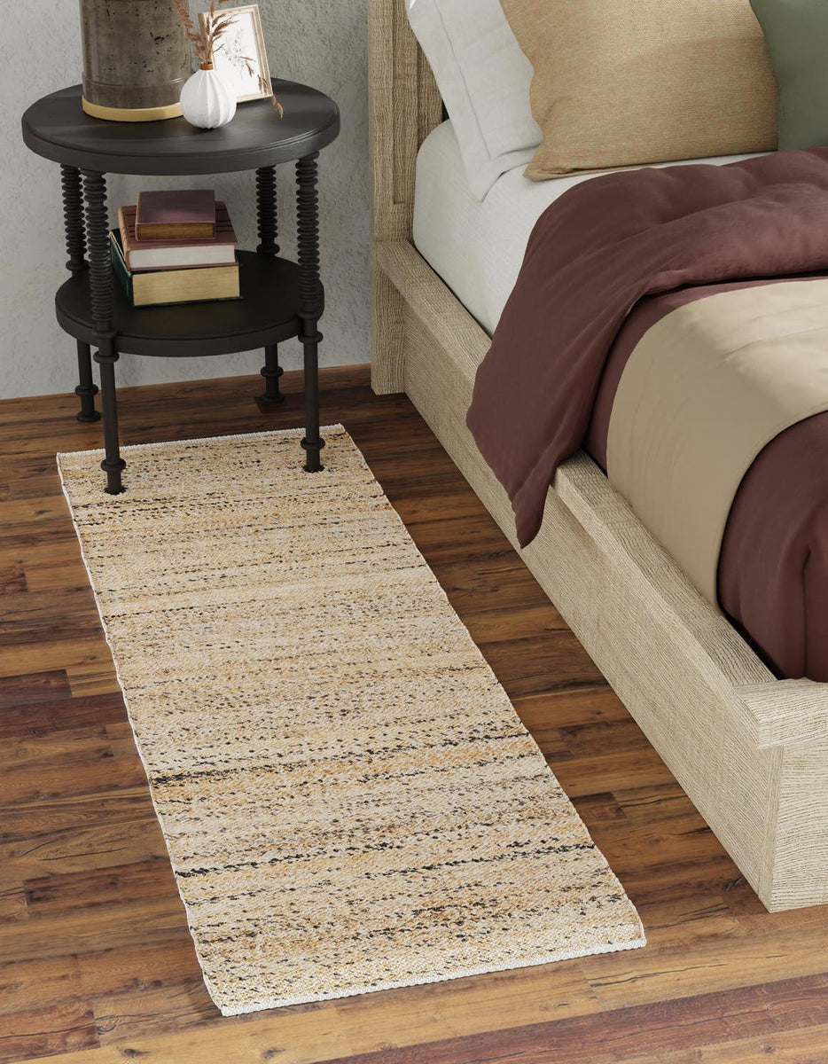 Palomino Ivory 2' x 8' Palm Beach Jute Runner Area Rug All Natural Eco ...
